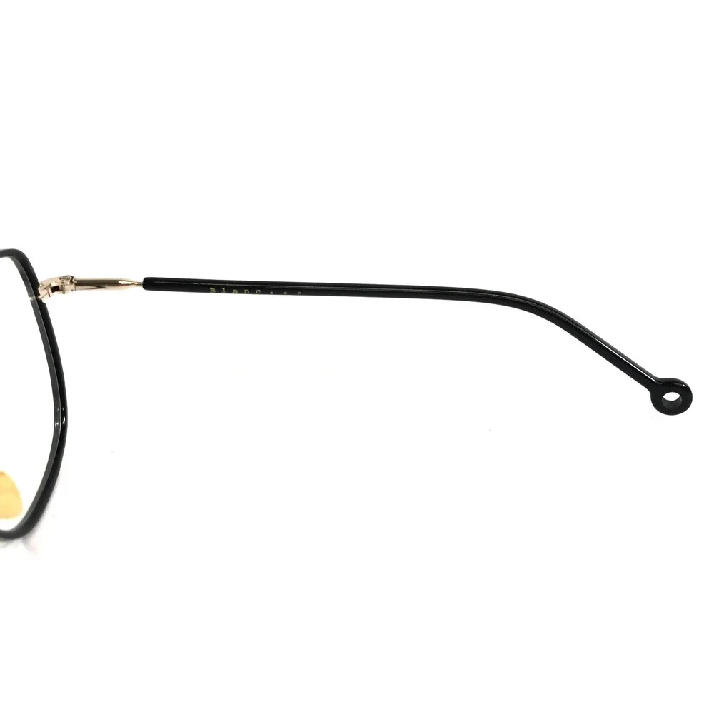 Nathalie Blanc Eyeglasses Frames ANNA 210 Black Gold Cat Eye Wire Rim 50-17-140